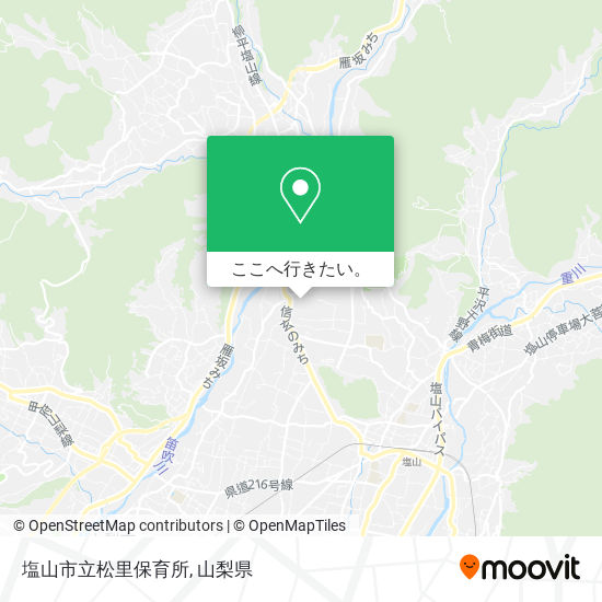 塩山市立松里保育所地図