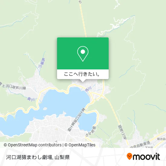 河口湖猿まわし劇場地図