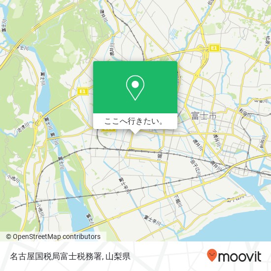 名古屋国税局富士税務署地図