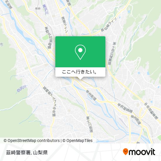 韮崎警察署地図