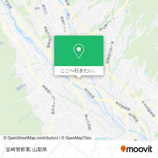 韮崎警察署地図