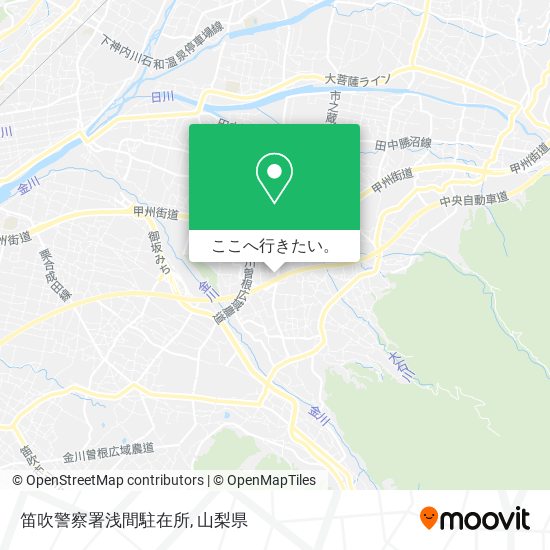 笛吹警察署浅間駐在所地図