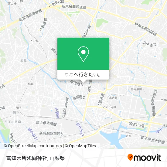 富知六所浅間神社地図
