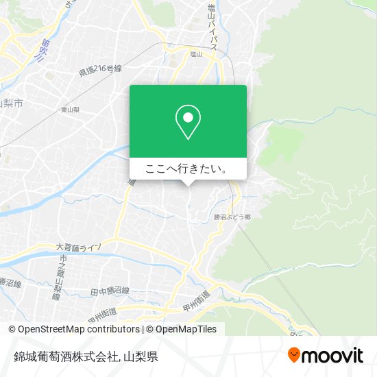 錦城葡萄酒株式会社地図