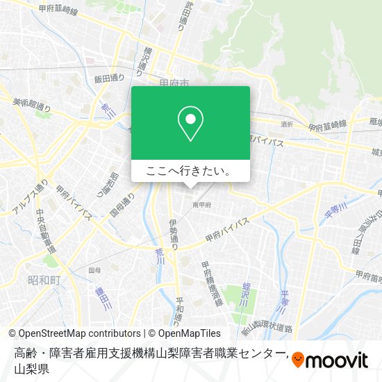 高齢・障害者雇用支援機構山梨障害者職業センター地図