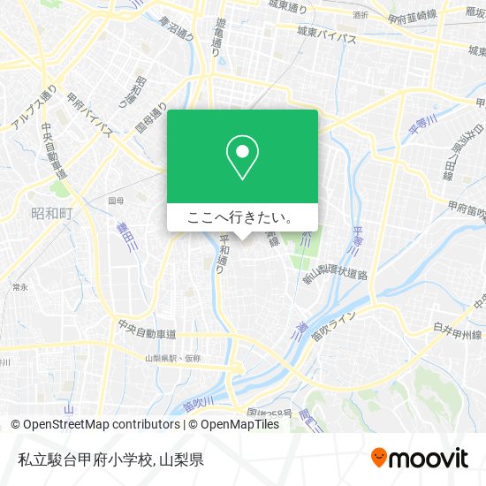 私立駿台甲府小学校地図
