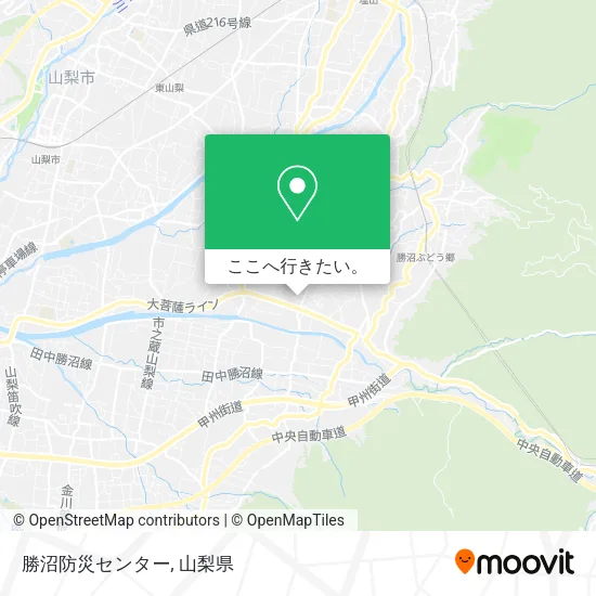 勝沼防災センター地図