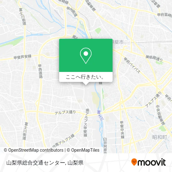 山梨県総合交通センター地図