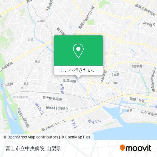 富士市立中央病院地図