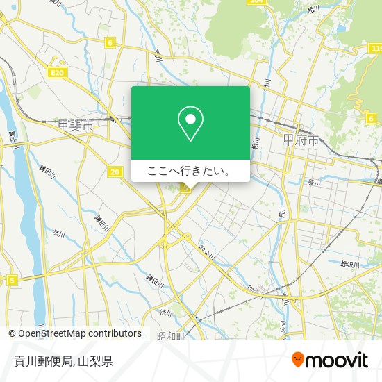 貢川郵便局地図