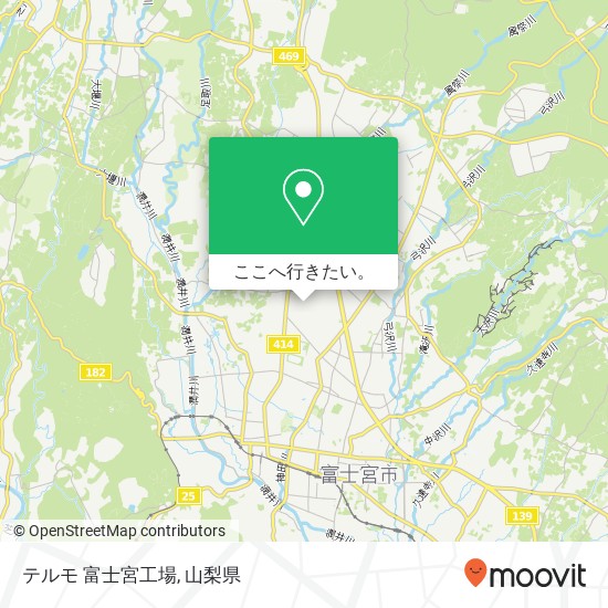 テルモ 富士宮工場地図