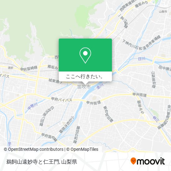 鵜飼山遠妙寺と仁王門地図