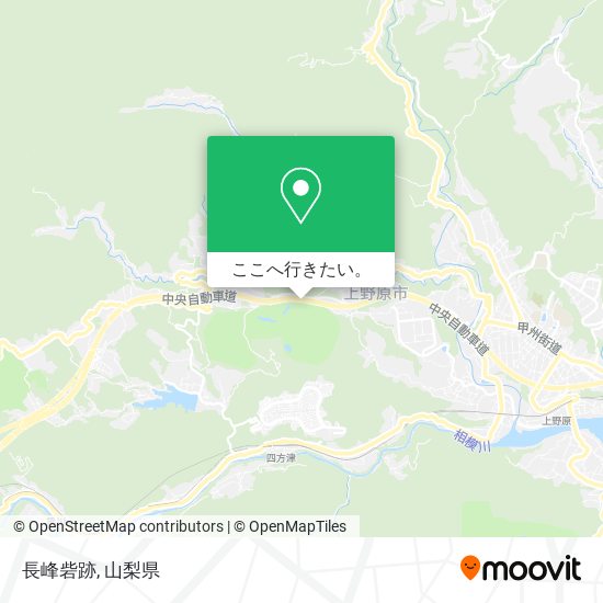長峰砦跡地図