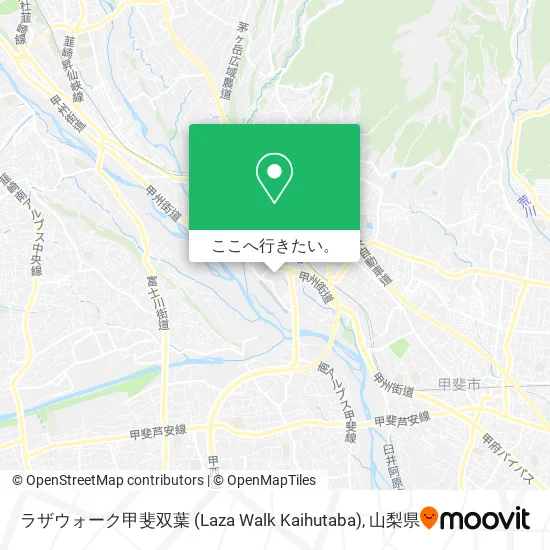 ラザウォーク甲斐双葉 (Laza Walk Kaihutaba)地図