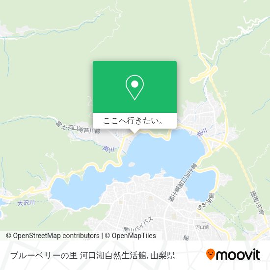 ブルーベリーの里 河口湖自然生活館地図