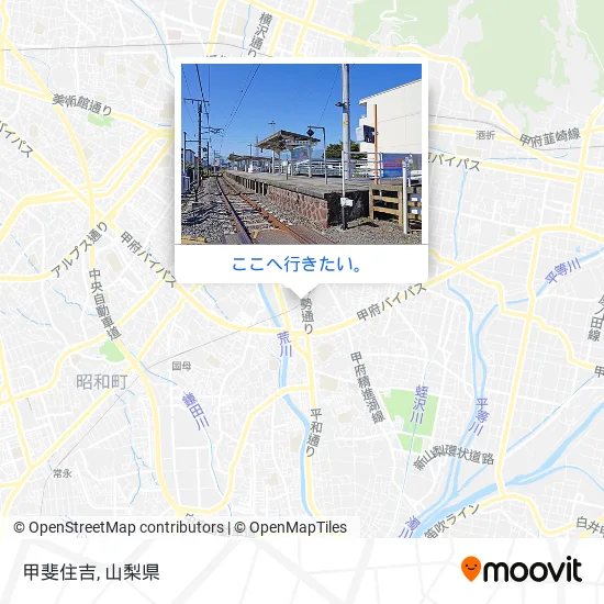 甲斐住吉地図