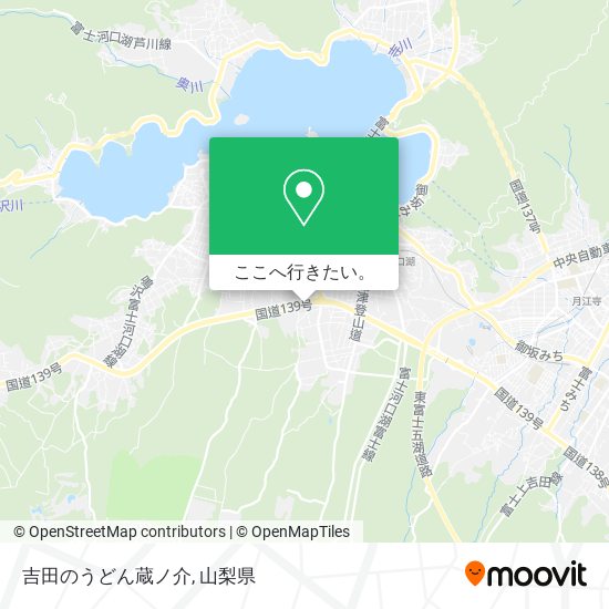 吉田のうどん蔵ノ介地図