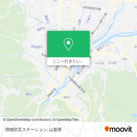 増穂防災ステーション地図
