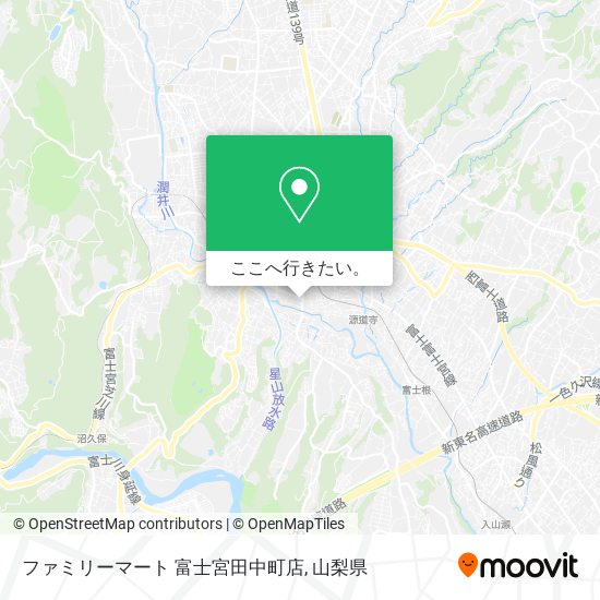 ファミリーマート 富士宮田中町店地図