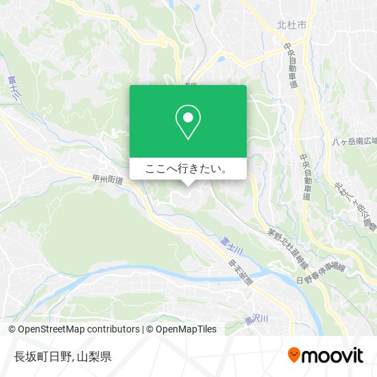 長坂町日野地図