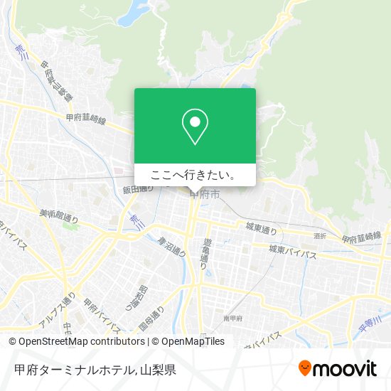 甲府ターミナルホテル地図