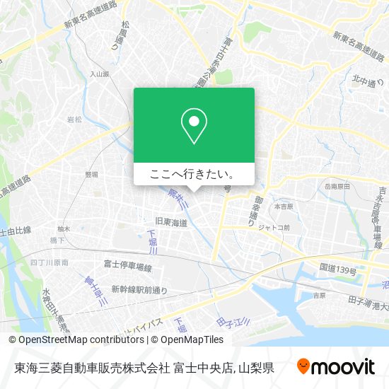 東海三菱自動車販売株式会社 富士中央店地図