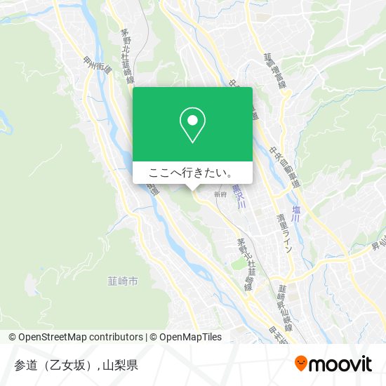 参道（乙女坂）地図