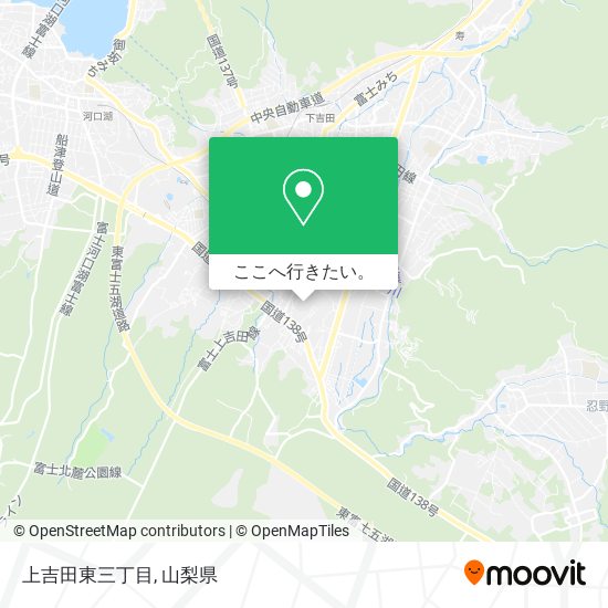 上吉田東三丁目地図