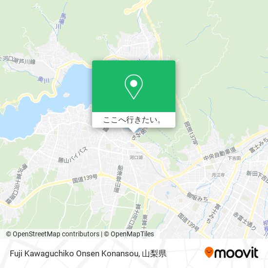 Fuji Kawaguchiko Onsen Konansou地図