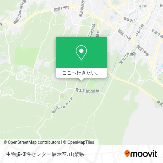 生物多様性センター展示室地図