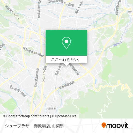 シュープラザ　御殿場店地図