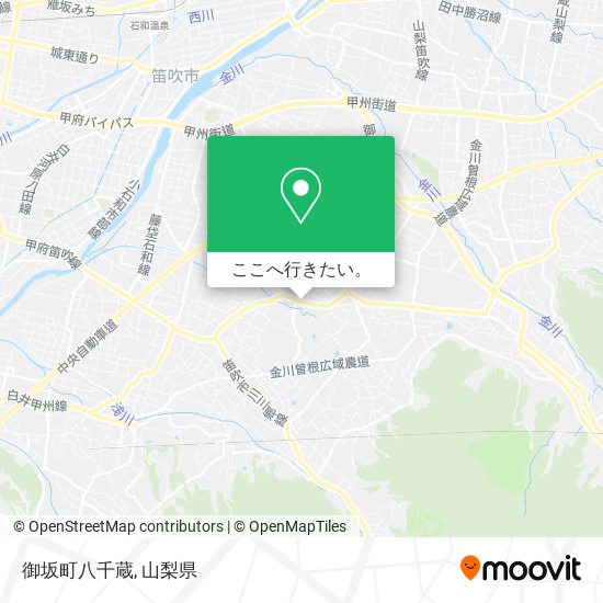 御坂町八千蔵地図