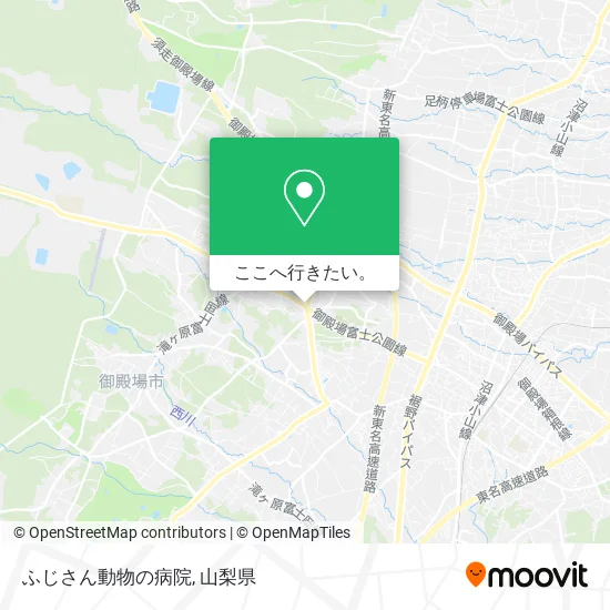 ふじさん動物の病院地図