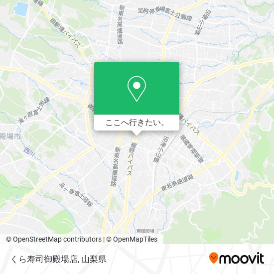 くら寿司御殿場店地図