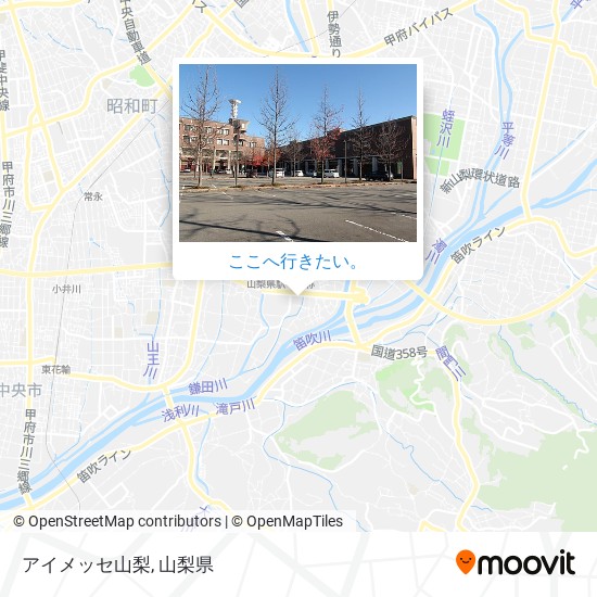アイメッセ山梨地図