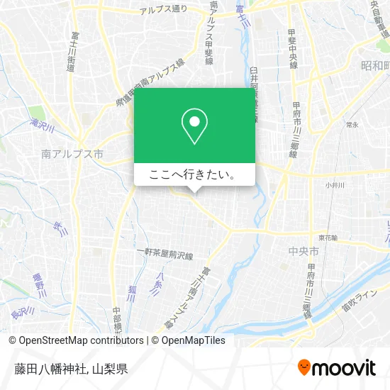 藤田八幡神社地図