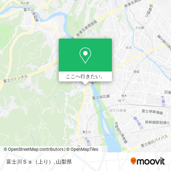 富士川Ｓａ（上り）地図