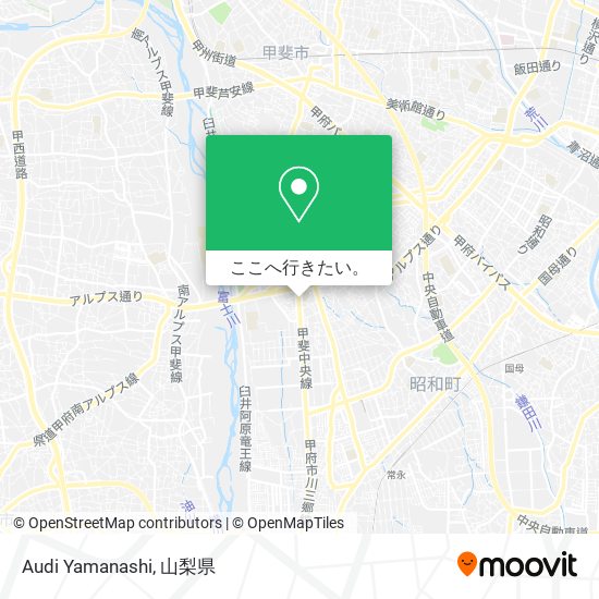 Audi Yamanashi地図