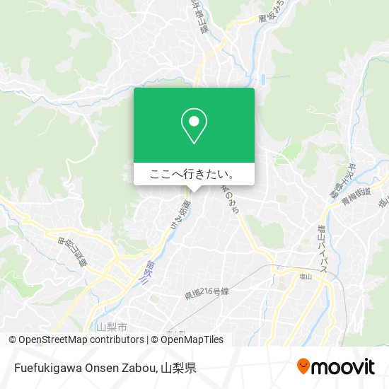 Fuefukigawa Onsen Zabou地図