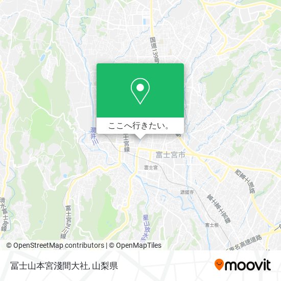 冨士山本宮淺間大社地図