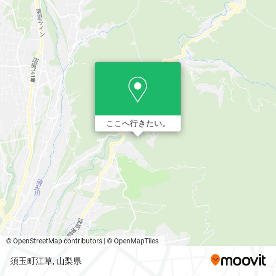 須玉町江草地図