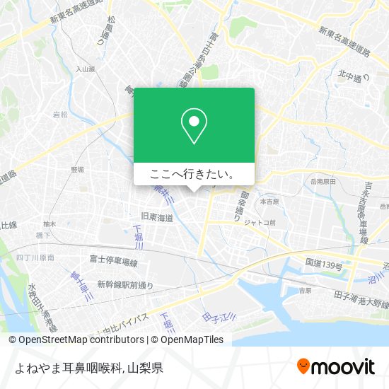 よねやま耳鼻咽喉科地図