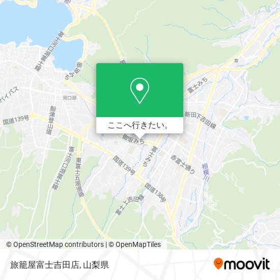 旅籠屋富士吉田店地図