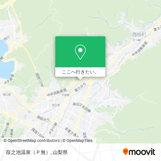 葭之池温泉（Ｐ無）地図