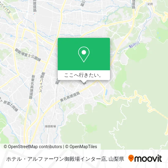 ホテル・アルファーワン御殿場インター店地図