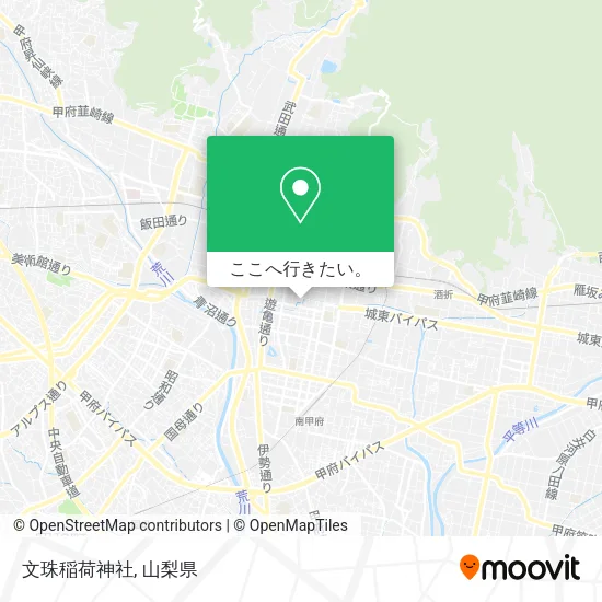 文珠稲荷神社地図