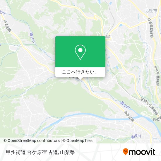 甲州街道 台ケ原宿 古道地図