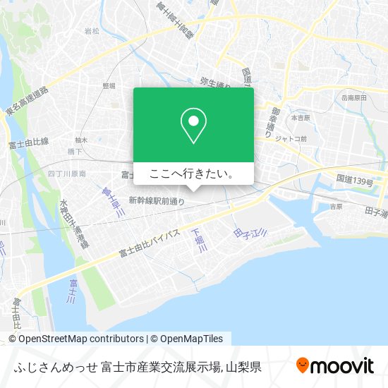 ふじさんめっせ 富士市産業交流展示場地図