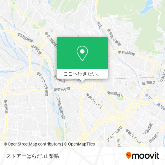 ストアーはらだ地図