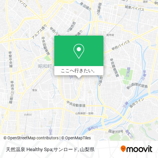 天然温泉 Healthy Spa;サンロード地図